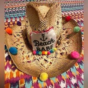 Cowgirl Cowboy Beach Hat